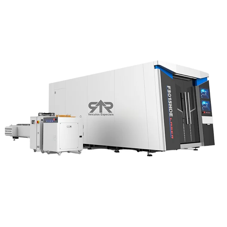 Máquina de corte a laser de fibra ótica da R&R Veículos Especiais